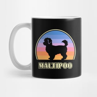 Maltipoo Vintage Sunset Dog Mug